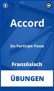 Französisch Accord Du Participe Passé Übungen PDF