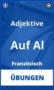 Französisch Adjektive Auf Al Übungen mit Lösungen PDF