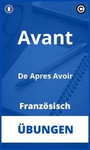 Übungen Französisch Avant De Apres Avoir PDF