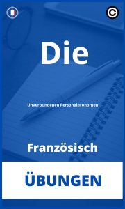 Die Unverbundenen Personalpronomen Französisch Übungen mit Lösungen PDF