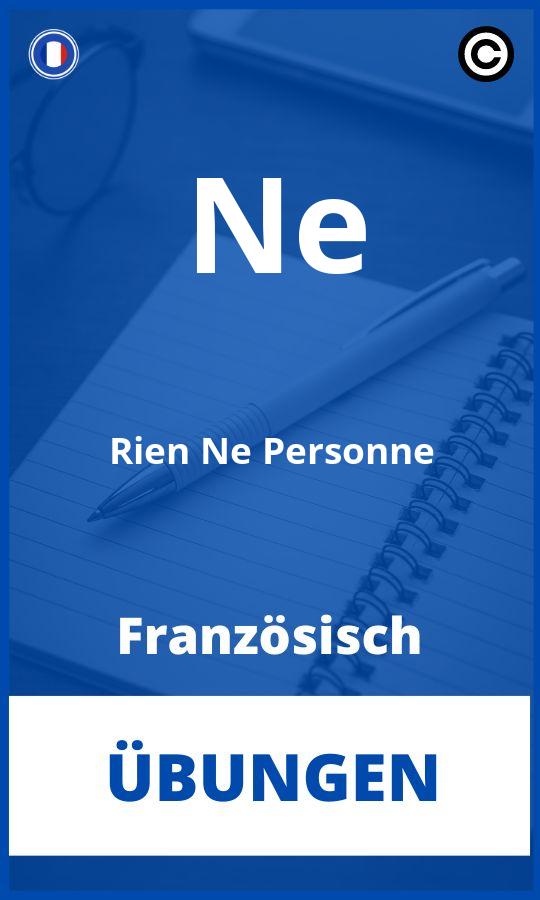 Übungen Französisch Ne Rien Ne Personne PDF