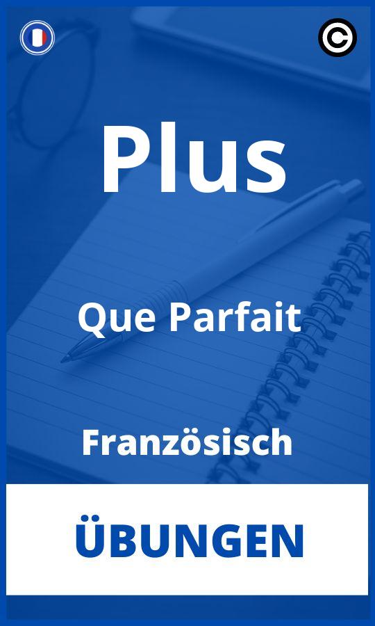 Französisch Plus Que Parfait Übungen PDF