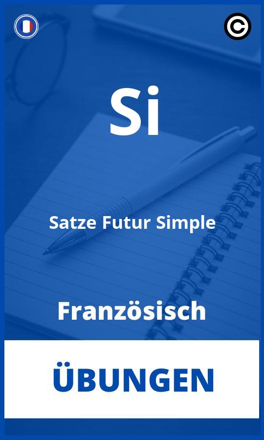 Französisch Si Sätze Futur Simple Übungen mit Lösungen PDF