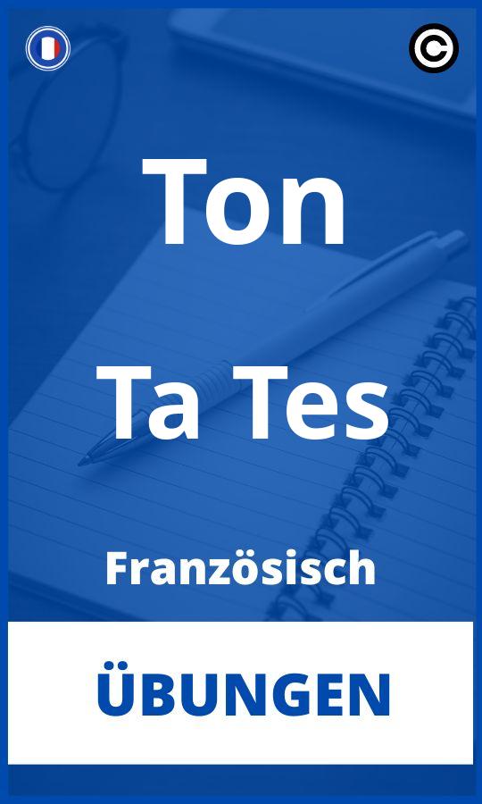 Französisch Ton Ta Tes Übungen PDF