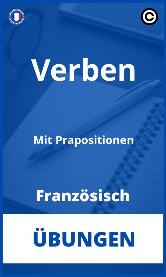 Verben Mit Pr positionen PDF bungen Franz sisch